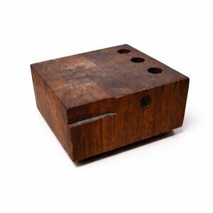 VINTAGE | Square Teak Cheeseboard – Retro Serving Board